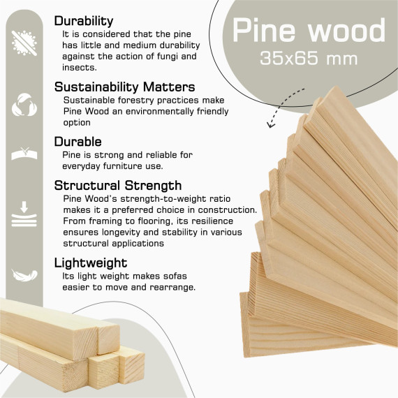 დივანი HOBEL ANGEL 3 LIGHT BROWN AMAZON 2 / GANZA 1009 (1)