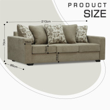 sofa HOBEL ANGEL 3 LIGHT BROWN AMAZON 2 / GANZA 1009 (1)