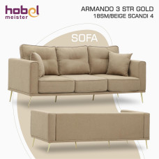 sofa HOBEL ARMANDO 3 STR GOLD 18SM/BEIGE SCANDI 4 (1)