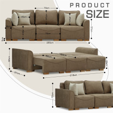 sofa HOBEL BELONA 3 F/R LIGHT BROWN BONCUK 7 (7)