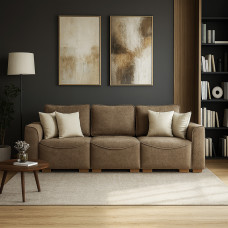 დივანი HOBEL BELONA 3 F/R LIGHT BROWN BONCUK 7 (7)