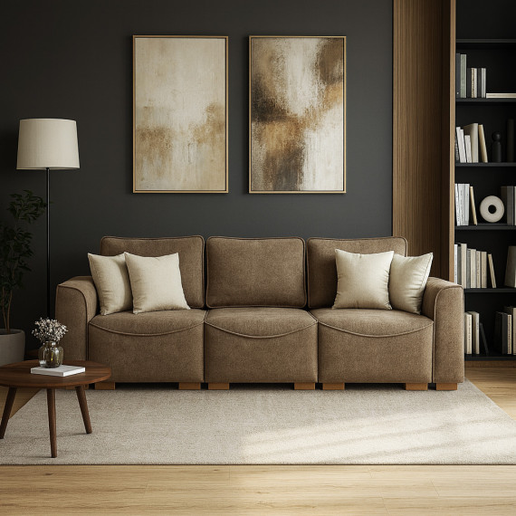 დივანი HOBEL BELONA 3 F/R LIGHT BROWN BONCUK 7 (7)