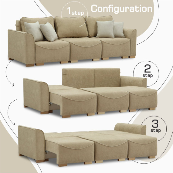 დივანი HOBEL BELONA 3 STR LIGHT BROWN BONCUK 6/CREAM INFINITY 103 (7)