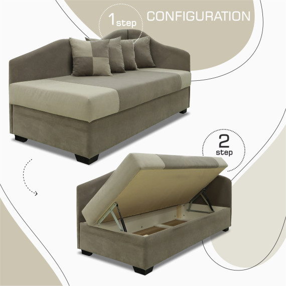 დივანი HOBEL BIG-BEN CAPPUCCINO VIVALDI 5/ LIGHT CAPPUCCINO VIVALDI 4 R(1)