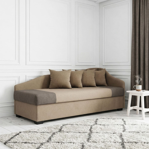 დივანი HOBEL BIG-BEN F/R LIGHT BROWN SCANDI 4 / BROWN SCANDI 6 R (2)