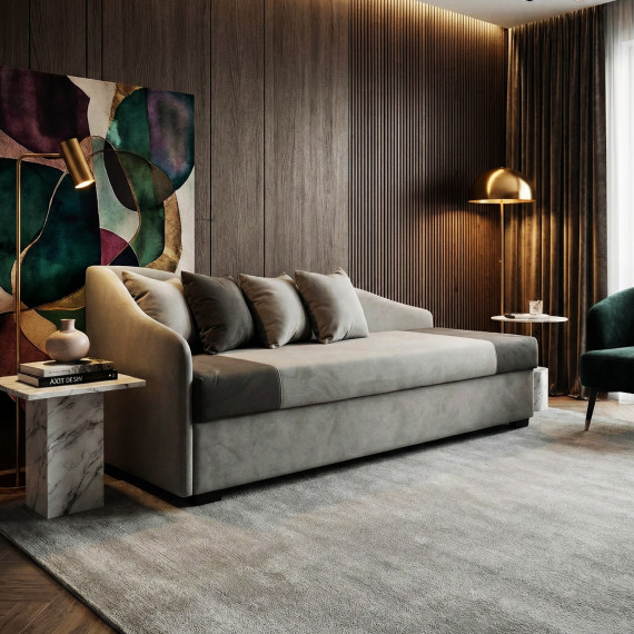 диван HOBEL BIG-BEN GREY LEONARDO 14/ DARK GREY LEONARDO 15 L (2)