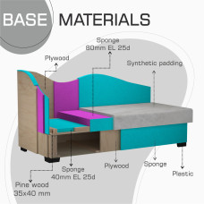 sofa HOBEL BIG-BEN LIGHT GREY JAGUAR 4/ GREY JAGUAR 5 L (2)