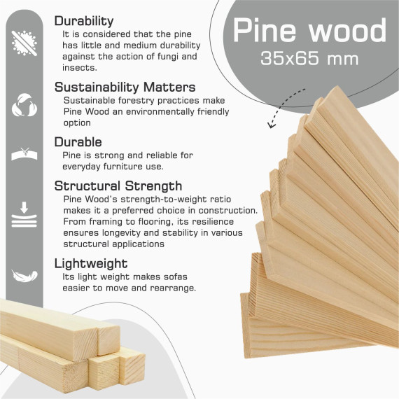 დივანი HOBEL BIG-BEN LIGHT GREY JAGUAR 4/ GREY JAGUAR 5 L (2)