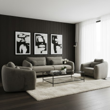 გარნიტური HOBEL CHILI 3+1+1 GREY BEATTO 1036 (3)