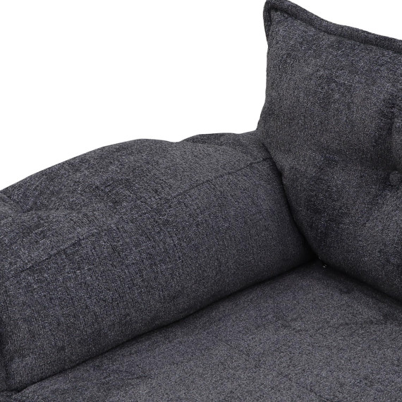 გარნიტური HOBEL CLARA 3+1+1 F/R DARK GREY BEATTO 1078 (3)