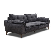 sofa set HOBEL CLARA 3+1+1 F/R DARK GREY BEATTO 1078 (3)