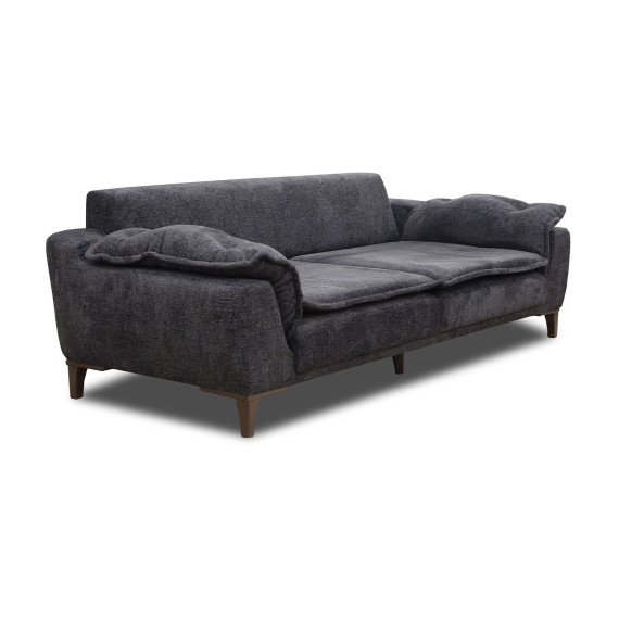 გარნიტური HOBEL CLARA 3+1+1 F/R DARK GREY BEATTO 1078 (3)