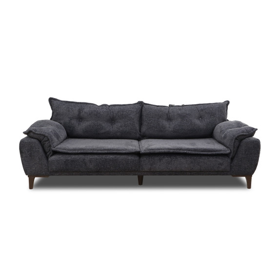 გარნიტური HOBEL CLARA 3+1+1 F/R DARK GREY BEATTO 1078 (3)