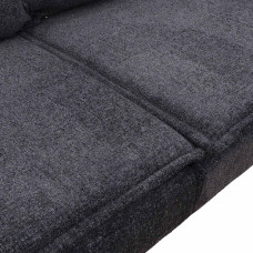 sofa set HOBEL CLARA 3+1+1 F/R DARK GREY BEATTO 1078 (3)