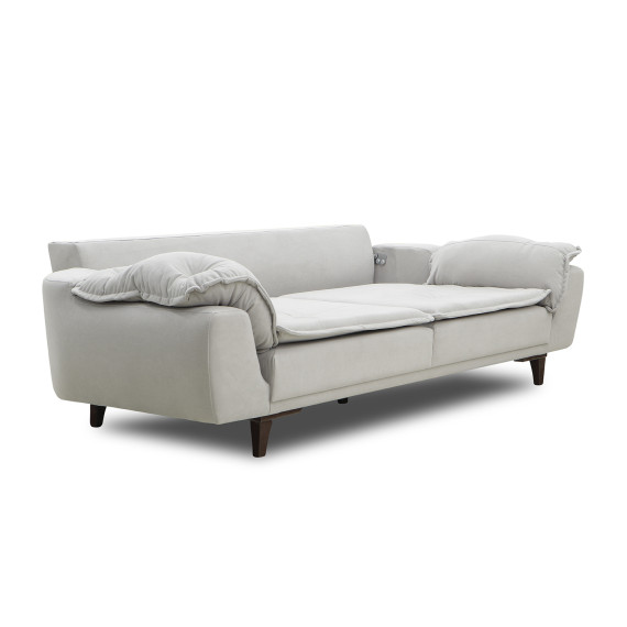 გარნიტური HOBEL CLARA 3+1+1 F/R LIGHT GREY LEONARDO 13 (3)