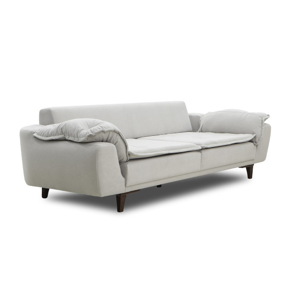 გარნიტური HOBEL CLARA 3+1+1 F/R LIGHT GREY LEONARDO 13 (3)