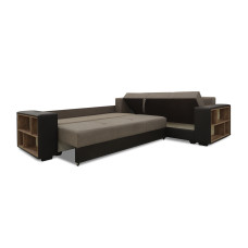 sofa HOBEL CORNER BAR BROWN 3673/ BROWN SCANDI 6 R (6)