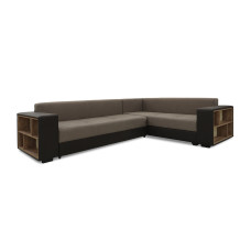sofa HOBEL CORNER BAR BROWN 3673/ BROWN SCANDI 6 R (6)