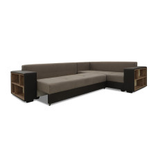 sofa HOBEL CORNER BAR BROWN 3673/ BROWN SCANDI 6 R (6)
