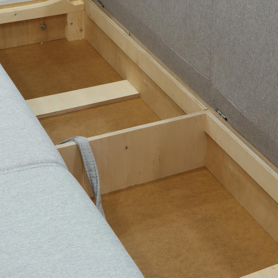 sofa HOBEL CORNER BAR F/P DARK GREY 8410/ LIGHT GREY SCANDI 17 L (6)