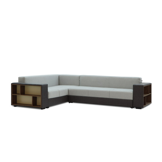sofa HOBEL CORNER BAR F/P DARK GREY 8410/ LIGHT GREY SCANDI 17 L (6)