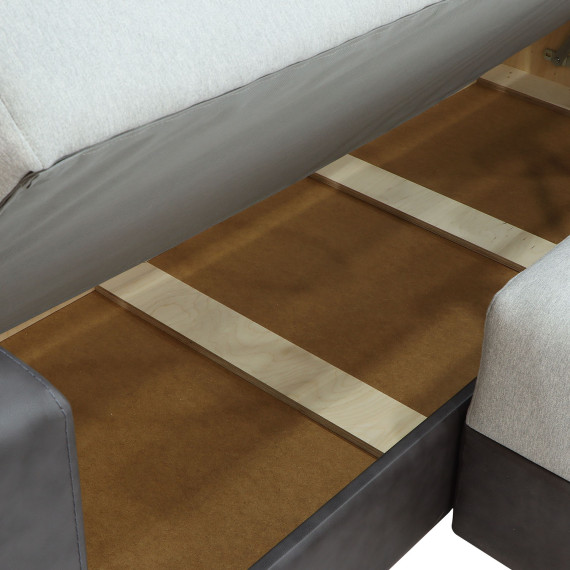 sofa HOBEL CORNER BAR F/P DARK GREY 8410/ LIGHT GREY SCANDI 17 L (6)