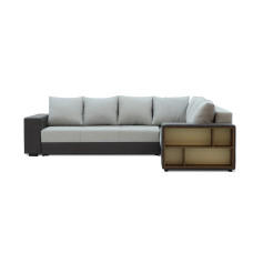 დივანი HOBEL CORNER BAR F/P DARK GREY 8410/ LIGHT GREY SCANDI 17 R (6)