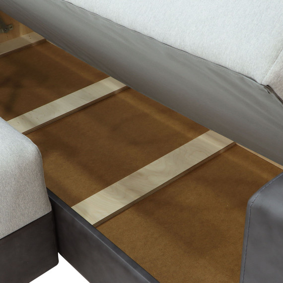 დივანი HOBEL CORNER BAR F/P DARK GREY 8410/ LIGHT GREY SCANDI 17 R (6)