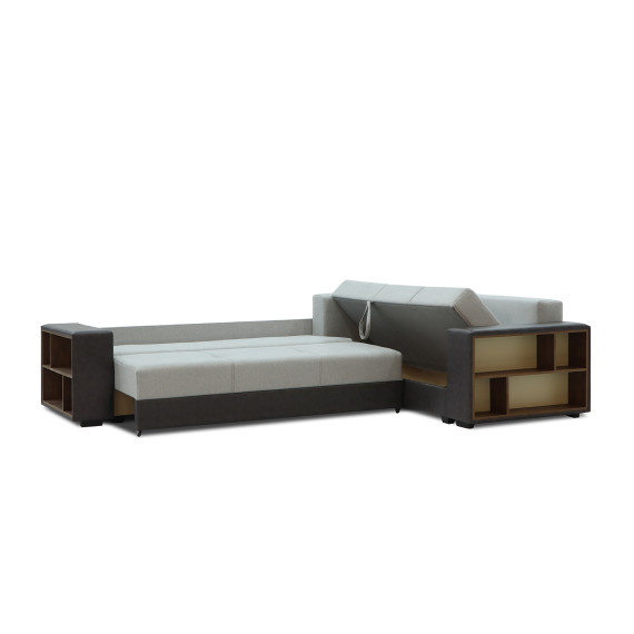 დივანი HOBEL CORNER BAR F/P DARK GREY 8410/ LIGHT GREY SCANDI 17 R (6)