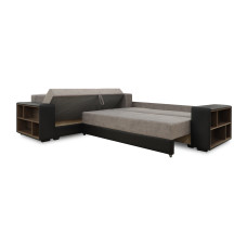 диван HOBEL CORNER BAR F/P K090 BLACK 4503/ CAPPUCCINO JAGUAR 6 L (6)