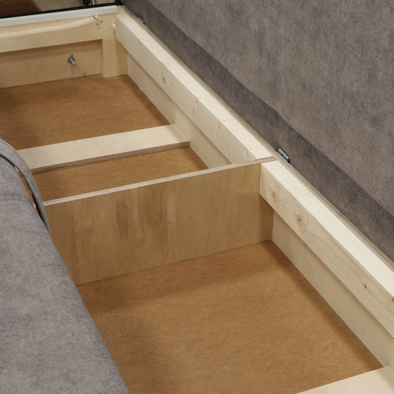 დივანი HOBEL CORNER BAR F/P K090 BLACK 4503/ CAPPUCCINO JAGUAR 6 L (6)