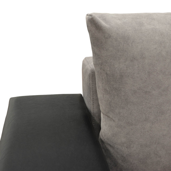 დივანი HOBEL CORNER BAR F/P K090 BLACK 4503/ CAPPUCCINO JAGUAR 6 L (6)