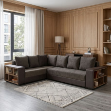 დივანი HOBEL CORNER BAR F/P K090 COFFEE V460/ DARK BROWN JAGUAR 18 L (6)