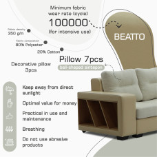 диван HOBEL CORNER CORONA CREAM PHANTOM 3/ CREAM BEATTO 1065 R (7)