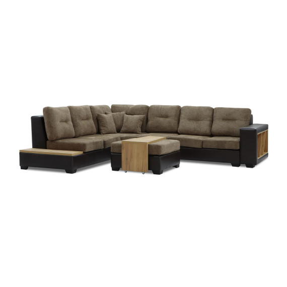 დივანი HOBEL CORNER CORONA DARK BROWN PHANTOM 8/ BROWN BEATTO 1012 L (7)