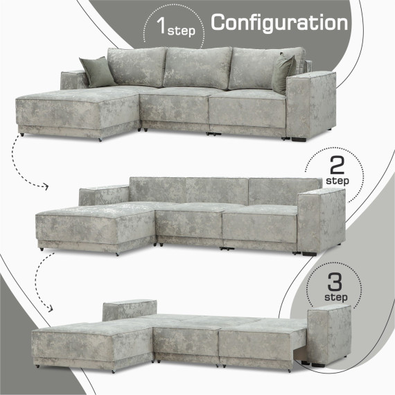 დივანი HOBEL CORNER DELUXE LIGHT GREY MONACO 13/ NIAGARA GREY L (7)