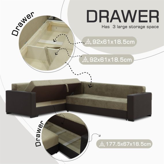 დივანი HOBEL CORNER ERICA BROWN 3673/BROWN MOCASSI 7114 L (6)