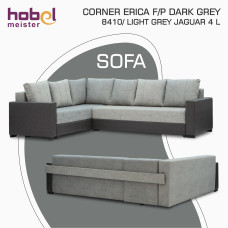 диван HOBEL CORNER ERICA F/P DARK GREY 8410/ LIGHT GREY JAGUAR 4 L(6)