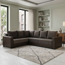 დივანი HOBEL CORNER ERICA F/P COFFEE V460/ DARK BROWN JAGUAR 18 L (6)