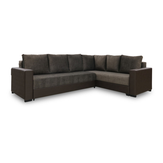 დივანი HOBEL CORNER ERICA F/P COFFEE V460/ DARK BROWN JAGUAR 18 R (6)