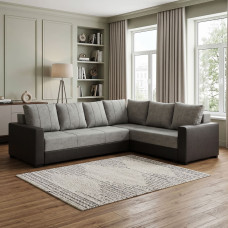 დივანი HOBEL CORNER ERICA F/P DARK GREY 8410/ LIGHT GREY JAGUAR 4 R (6)