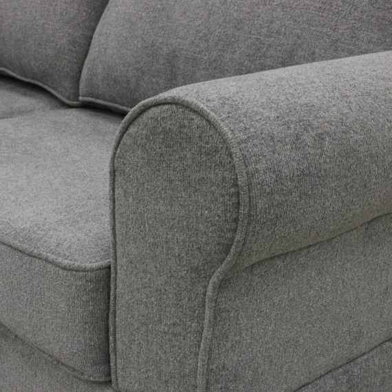 sofa HOBEL CORNER EVA LIGHT GREY BEATTO 1067/ DARK BLUE TOUCH 799 (6)