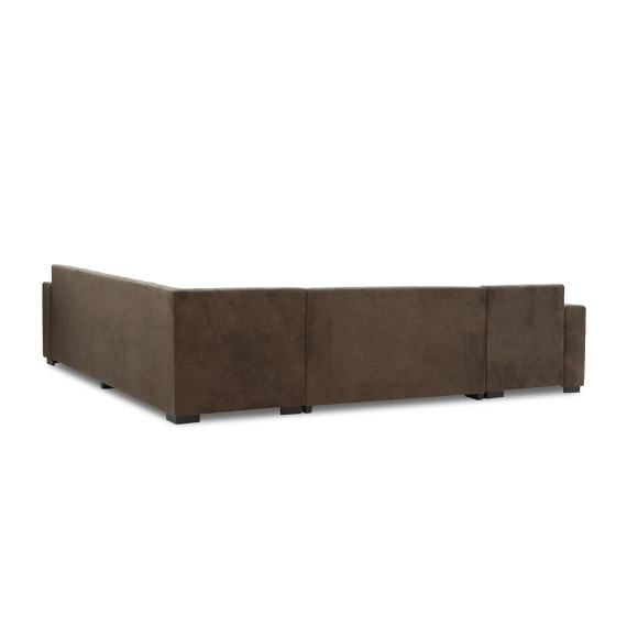 sofa HOBEL CORNER JASMIN F/R BROWN BELLA 6 / GONZA 1009/ BENORRY 1002 R (7)