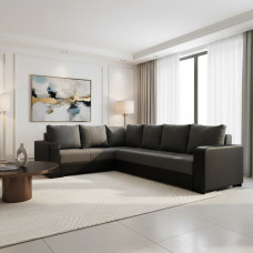 sofa HOBEL CORNER KATRIN F/P BLACK 4503/DARK GREY SCANDI 22 L (6)