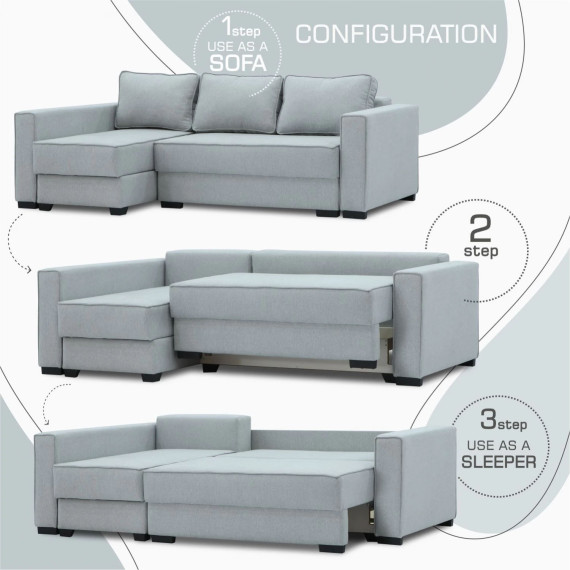 დივანი HOBEL CORNER LIZA PLUS D/P GREY SCANDI 18 L (5)