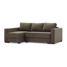 დივანი HOBEL CORNER LIZA PLUS F/P BROWN LEONARDO 6 L (5)