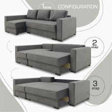 диван HOBEL CORNER LIZA PLUS F/P DARK GREY JAGUAR 9 L (5)