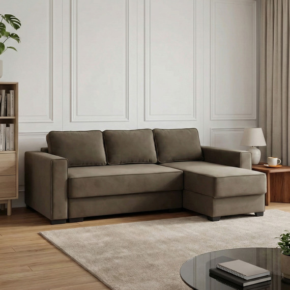 დივანი HOBEL CORNER LIZA PLUS F/P BROWN LEONARDO 6 R (5)