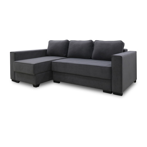 sofa HOBEL CORNER LIZA PLUS F/P DARK GREY LEONARDO 15 L (5)