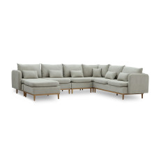 sofa HOBEL CORNER MODENA LIGHT GREY BEATTO 1066 (5)